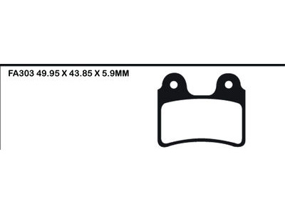 EBC BRAKES Brake Pads FA303TT