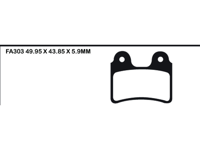 EBC BRAKES Brake Pads FA303TT click to zoom image