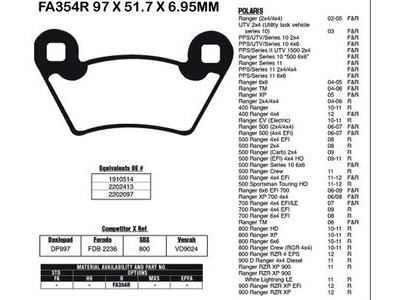 EBC BRAKES Brake Pads FA354R