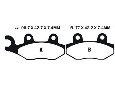 EBC BRAKES Brake Pads MXS135-SPECIAL ORDER+AF3282