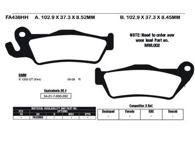 EBC BRAKES Brake Pads FA438HH