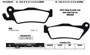 EBC BRAKES Brake Pads FA438HH 