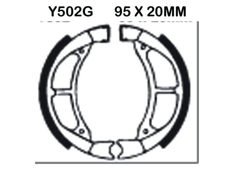 EBC BRAKES Brake Shoes Y502G click to zoom image