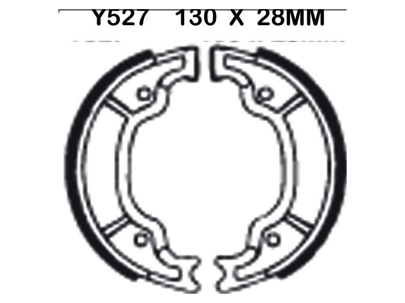 EBC BRAKES Brake Shoes Y527 click to zoom image