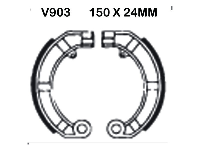 EBC BRAKES Brake Shoes V903 click to zoom image