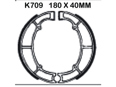 EBC BRAKES Brake Shoes K709