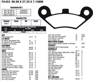 EBC BRAKES Brake Pads FA453TT 