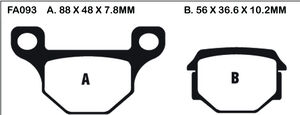 EBC BRAKES Brake Pads SFA093 