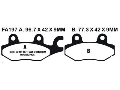 EBC BRAKES Brake Pads SFA197