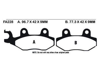 EBC BRAKES Brake Pads SFA228