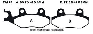 EBC BRAKES Brake Pads SFA228 