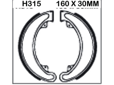 EBC BRAKES Brake Shoes H315