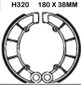 EBC BRAKES Brake Shoes H320 