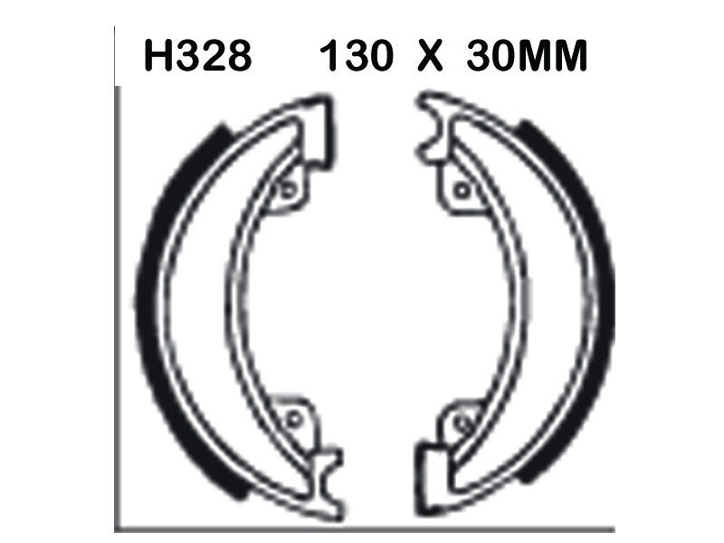 EBC BRAKES Brake Shoes H328 click to zoom image