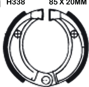 EBC BRAKES Brake Shoes H338 