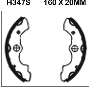 EBC BRAKES Brake Shoes H347S-SPECIAL ORDER 