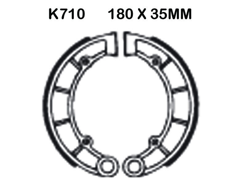 EBC BRAKES Brake Shoes K710 click to zoom image