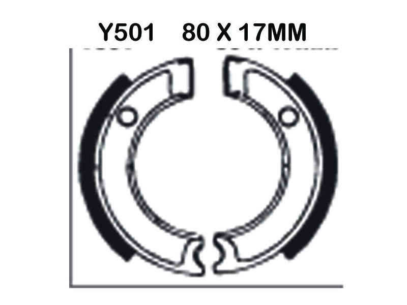 EBC BRAKES Brake Shoes Y501 click to zoom image