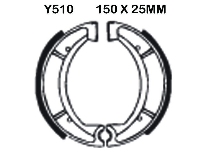 EBC BRAKES Brake Shoes Y510 click to zoom image