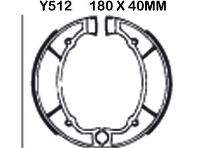 EBC BRAKES Brake Shoes Y512-SPECIAL ORDER