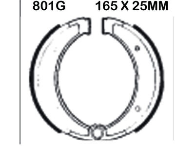 EBC BRAKES Brake Shoes 801G-SPECIAL ORDER