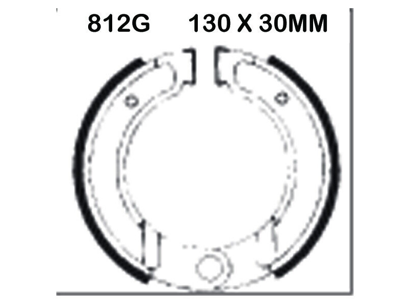 EBC BRAKES Brake Shoes 812G click to zoom image