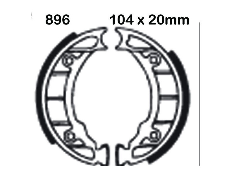 EBC BRAKES Brake Shoes 893 click to zoom image