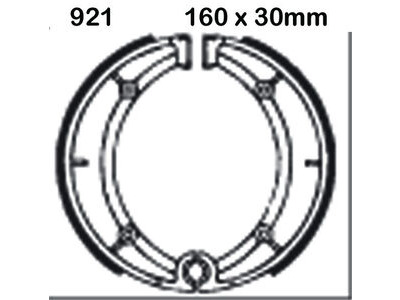 EBC BRAKES Brake Shoes 921