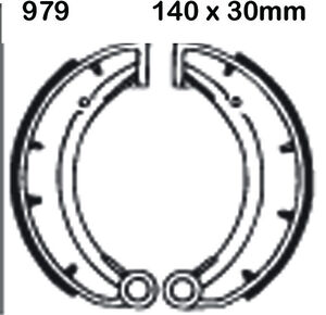 EBC BRAKES Brake Shoes 979-SPECIAL ORDER 