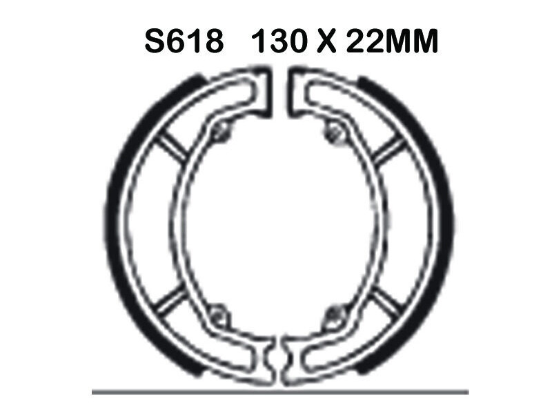 EBC BRAKES Brake Shoes S618 click to zoom image