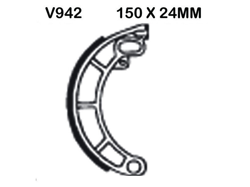 EBC BRAKES Brake Shoes V942 click to zoom image