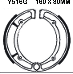 EBC BRAKES Brake Shoes Y516G-SPECIAL ORDER 