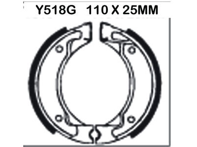 EBC BRAKES Brake Shoes Y518G-SPECIAL ORDER