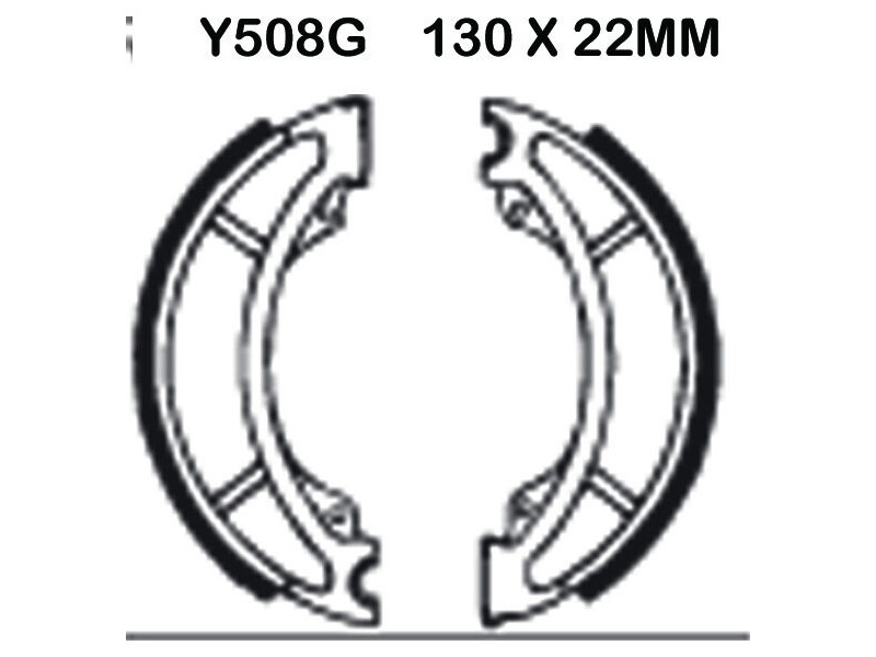 EBC BRAKES Brake Shoes Y508G click to zoom image