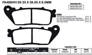 EBC BRAKES Brake Pads FA488HH 