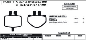 EBC BRAKES Brake Pads FA485TT 