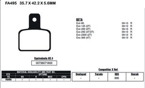 EBC BRAKES Brake Pads FA495 