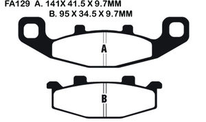 EBC BRAKES Brake Pads EPFA129HH 