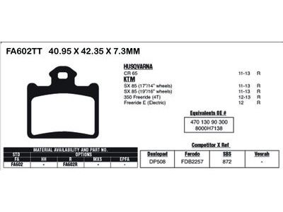 EBC BRAKES Brake Pads FA602R