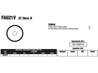 EBC BRAKES Brake Pads SFA621V