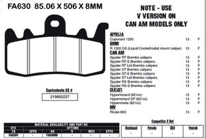 EBC BRAKES Brake Pads FA630HH 