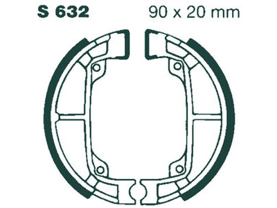 EBC BRAKES Brake Shoes S632-SPECIAL ORDER