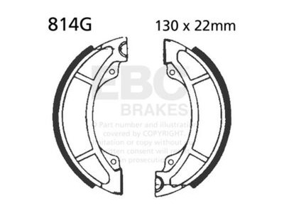 EBC BRAKES Brake Shoes 814G-SPECIAL ORDER