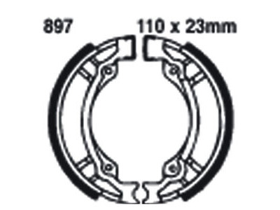 EBC BRAKES Brake Shoes 897