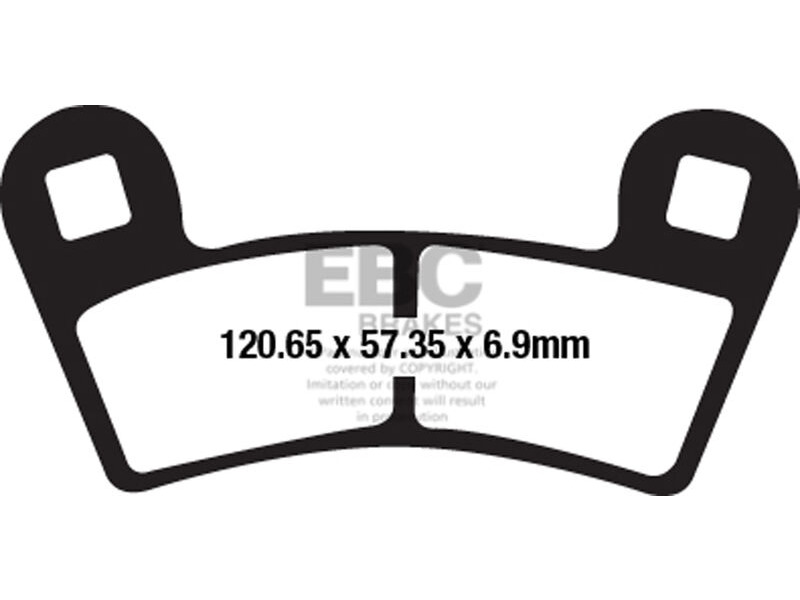 EBC BRAKES Brake Pads FA657R-S/Order click to zoom image