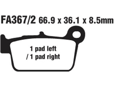 EBC BRAKES Brake Pads FA367/2TT