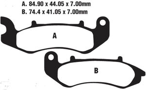 EBC BRAKES Brake Pads FA707V 