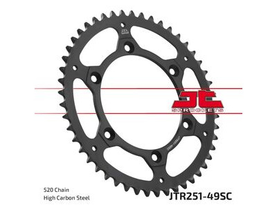 JT SPROCKETS Rear Sprockets R/W 251-49SC