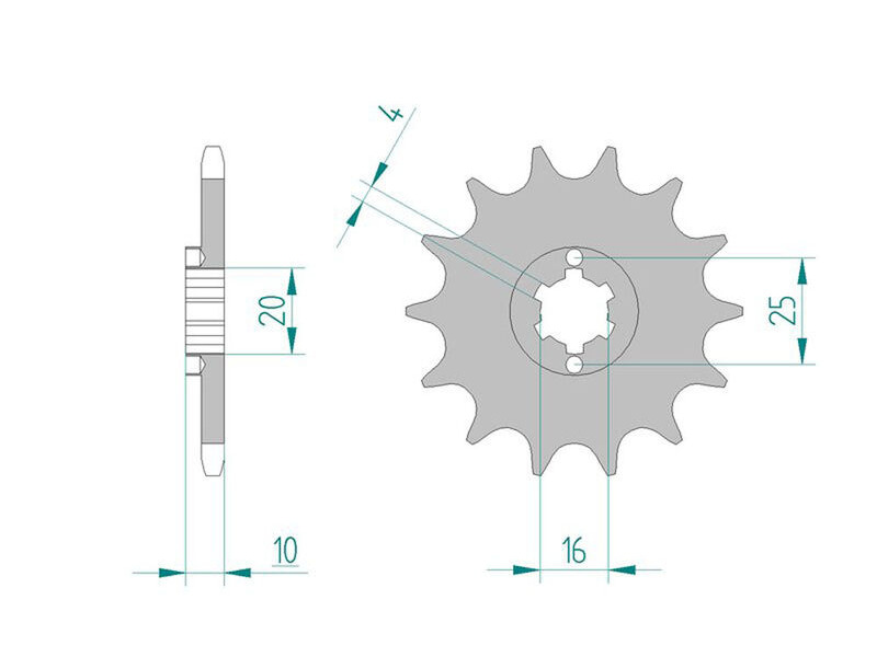 JT SPROCKETS Sprocket Front 4018-13 No JTR click to zoom image