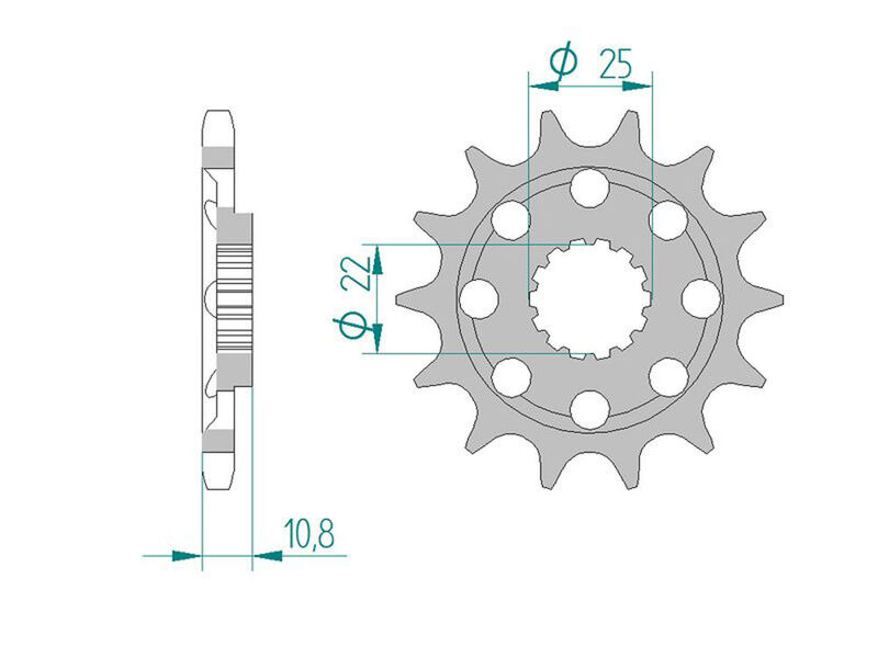 JT SPROCKETS Sprocket Front 4069-15 MV agusta click to zoom image